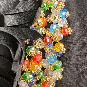 Gold Multi-color Beaded Bracelet